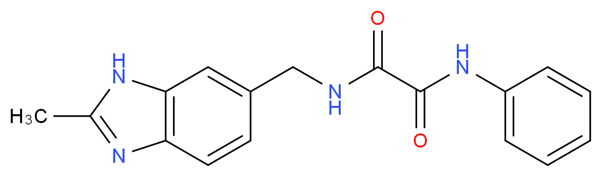 N-[(2-methyl-1H-benzimidazol-6-yl)methyl]-N'-phenylethanediamide_Molecular_structure_CAS_)