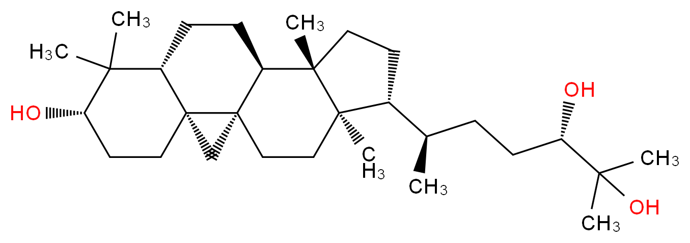 Cycloartane-3β,24,25-triol_Molecular_structure_CAS_57576-29-1)