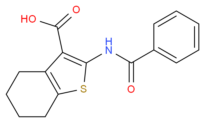 2-(benzoylamino)-4,5,6,7-tetrahydro-1-benzothiophene-3-carboxylic acid_Molecular_structure_CAS_52535-73-6)