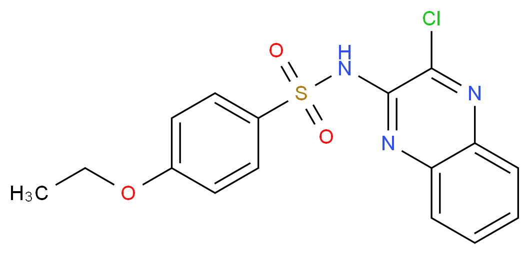 N-(3-chloroquinoxalin-2-yl)-4-ethoxybenzenesulfonamide_Molecular_structure_CAS_)