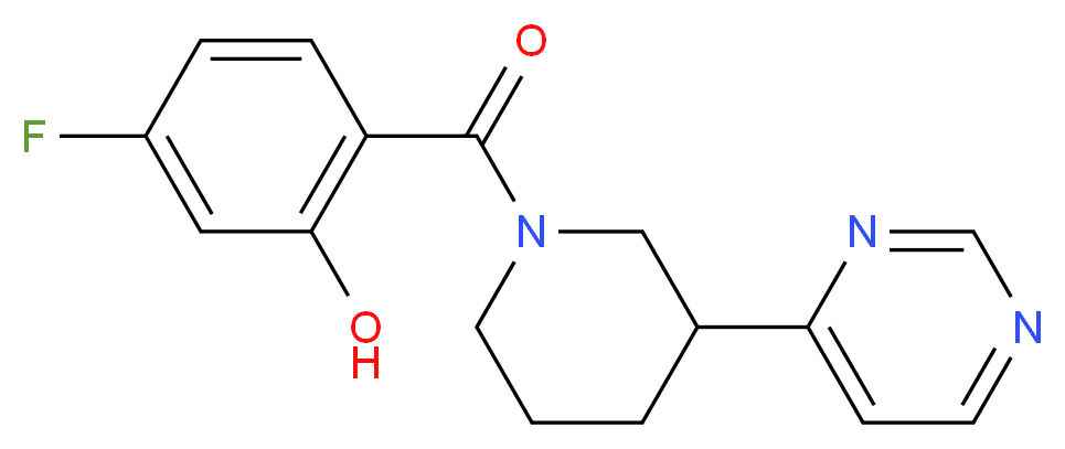 5-fluoro-2-[(3-pyrimidin-4-ylpiperidin-1-yl)carbonyl]phenol_Molecular_structure_CAS_)