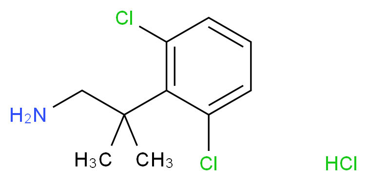 2-(2,6-dichlorophenyl)-2-methylpropan-1-amine hydrochloride_Molecular_structure_CAS_)