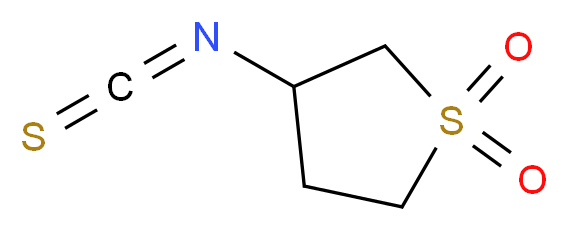 3-Isothiocyanatotetrahydrothiophene 1,1-dioxide_Molecular_structure_CAS_85109-44-0)