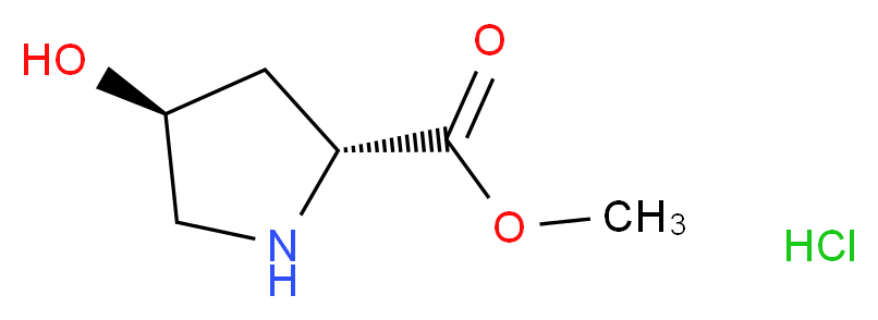 (2R,4S)-Methyl 4-hydroxypyrrolidine-2-carboxylate hydrochloride_Molecular_structure_CAS_481704-21-6)