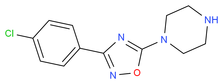 1-[3-(4-Chlorophenyl)-1,2,4-oxadiazol-5-yl]-piperazine_Molecular_structure_CAS_)