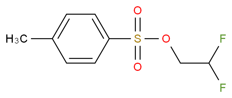 2,2-Difluoroethyl (4-methylphenyl)sulphonate 97%_Molecular_structure_CAS_135206-84-7)