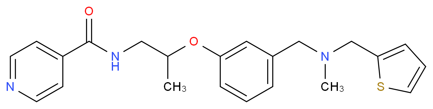 N-[2-(3-{[methyl(2-thienylmethyl)amino]methyl}phenoxy)propyl]isonicotinamide_Molecular_structure_CAS_)