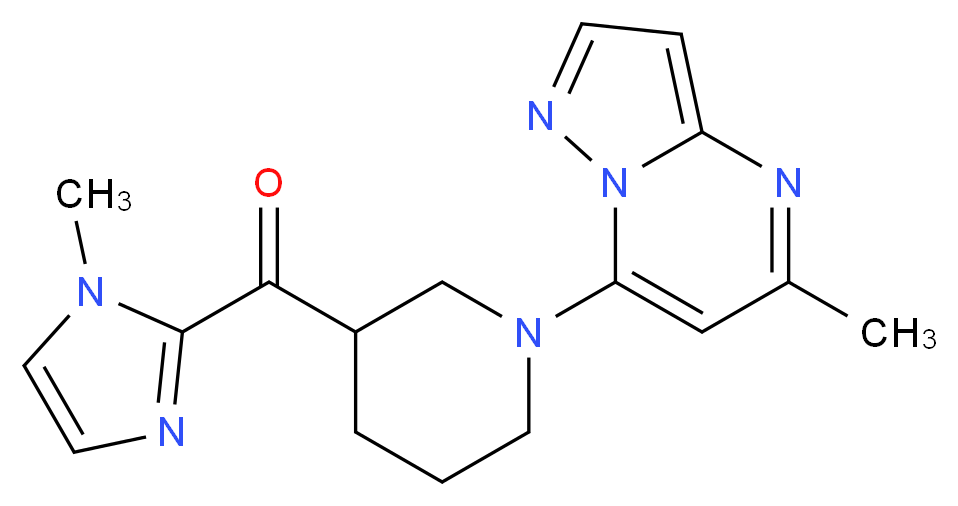 (1-methyl-1H-imidazol-2-yl)[1-(5-methylpyrazolo[1,5-a]pyrimidin-7-yl)piperidin-3-yl]methanone_Molecular_structure_CAS_)