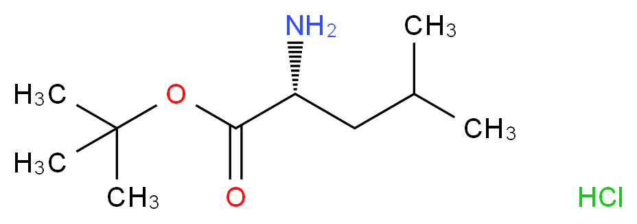 tert-butyl (2R)-2-amino-4-methylpentanoate hydrochloride_Molecular_structure_CAS_)
