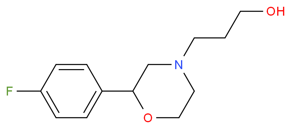 3-[2-(4-fluorophenyl)morpholin-4-yl]propan-1-ol_Molecular_structure_CAS_)