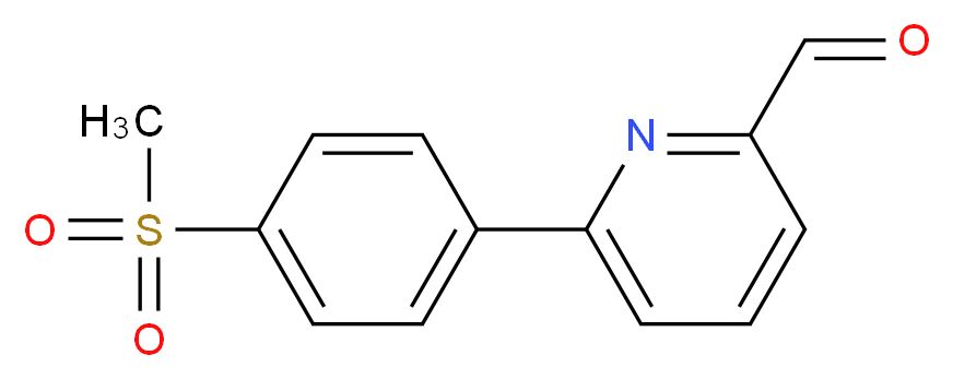 6-[4-(Methylsulfonyl)phenyl]-2-pyridinecarboxaldehyde_Molecular_structure_CAS_834884-84-3)
