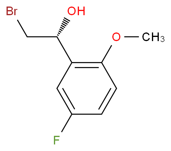 (1R)-2-bromo-1-(5-fluoro-2-methoxyphenyl)ethanol_Molecular_structure_CAS_)