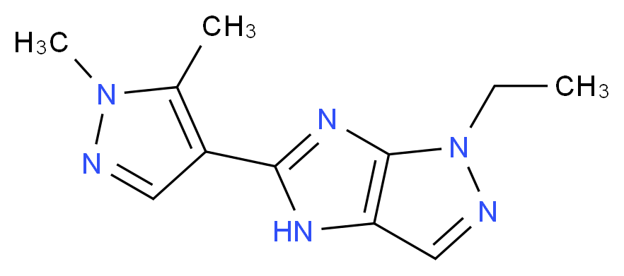 5-(1,5-dimethyl-1H-pyrazol-4-yl)-1-ethyl-1,4-dihydroimidazo[4,5-c]pyrazole_Molecular_structure_CAS_)