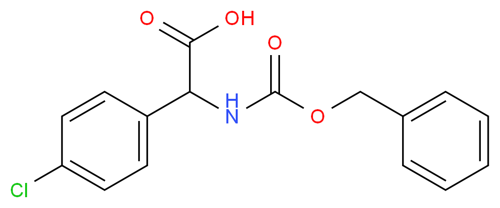 2-{[(Benzyloxy)carbonyl]amino}-2-(4-chlorophenyl)acetic acid_Molecular_structure_CAS_69902-04-1)