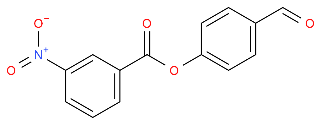 3-Nitro-benzoic acid 4-formyl-phenyl ester_Molecular_structure_CAS_)