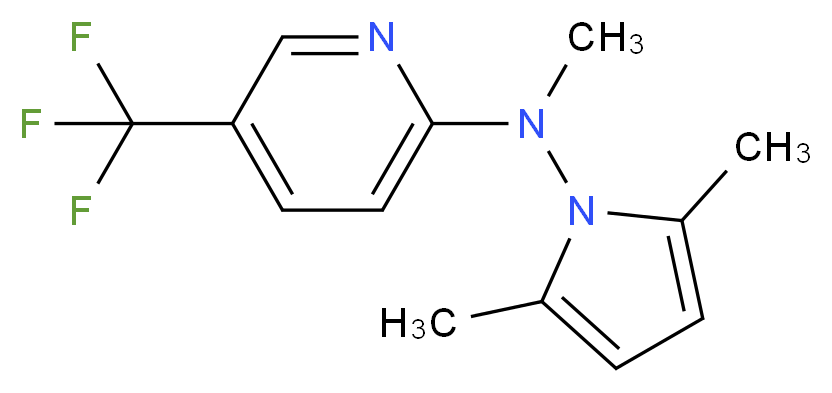 N2-(2,5-dimethyl-1H-pyrrol-1-yl)-N2-methyl-5-(trifluoromethyl)pyridin-2-amine_Molecular_structure_CAS_)