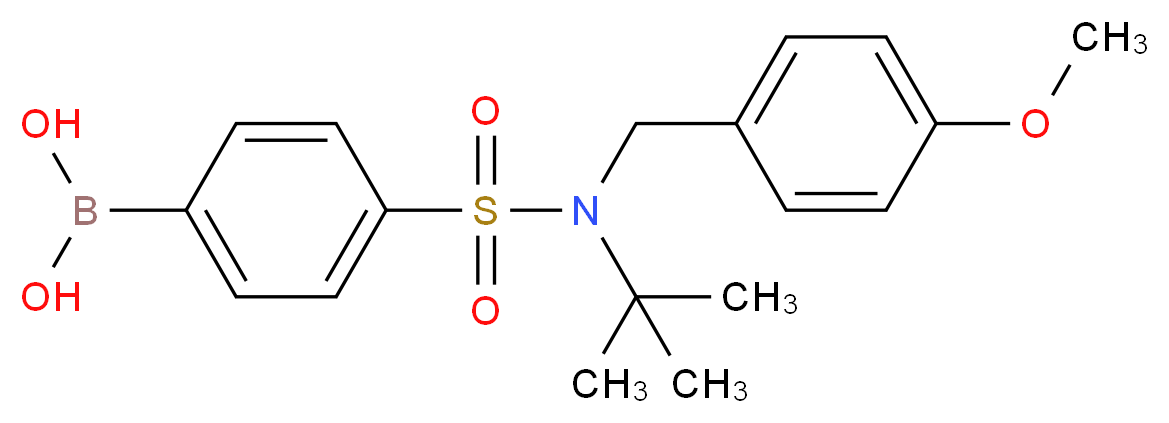 4-[tert-Butyl(4-methoxybenzyl)sulphamoyl]benzeneboronic acid 98%_Molecular_structure_CAS_)