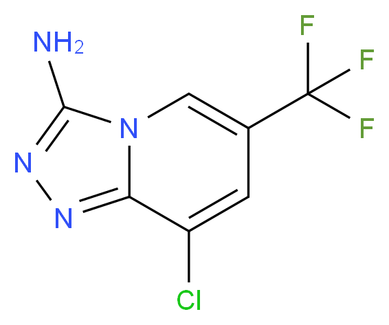 8-Chloro-6-(trifluoromethyl)[1,2,4]triazolo-[4,3-a]pyridin-3-amine_Molecular_structure_CAS_)