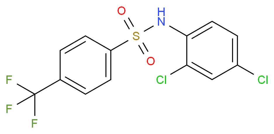 N-(2,4-Dichlorophenyl)-4-(trifluoromethyl)benzenesulfonamide_Molecular_structure_CAS_)