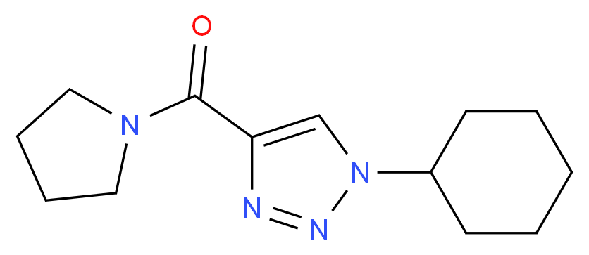1-cyclohexyl-4-(1-pyrrolidinylcarbonyl)-1H-1,2,3-triazole_Molecular_structure_CAS_)
