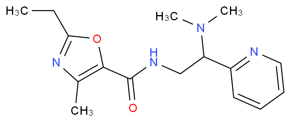 N-[2-(dimethylamino)-2-pyridin-2-ylethyl]-2-ethyl-4-methyl-1,3-oxazole-5-carboxamide_Molecular_structure_CAS_)