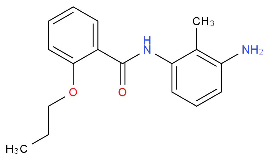 N-(3-Amino-2-methylphenyl)-2-propoxybenzamide_Molecular_structure_CAS_)