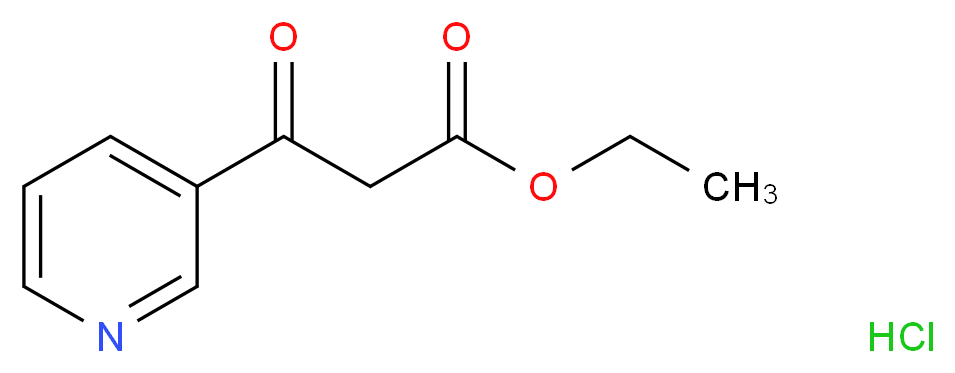 ethyl 3-oxo-3-pyridin-3-ylpropanoate hydrochloride_Molecular_structure_CAS_6283-81-4)
