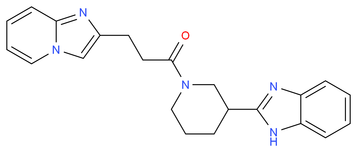 2-[1-(3-imidazo[1,2-a]pyridin-2-ylpropanoyl)-3-piperidinyl]-1H-benzimidazole_Molecular_structure_CAS_)