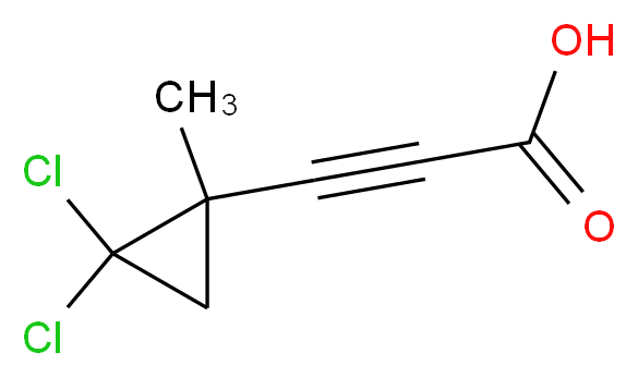 3-(2,2-dichloro-1-methylcyclopropyl)prop-2-ynoic acid_Molecular_structure_CAS_2566-08-7)