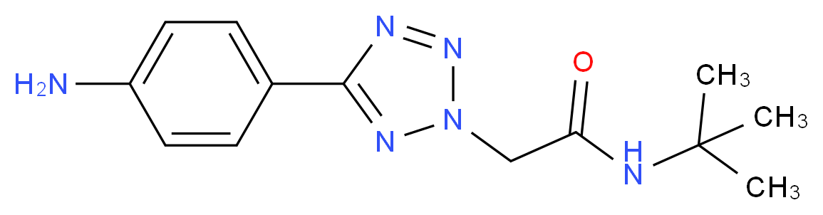 2-[5-(4-Amino-phenyl)-tetrazol-2-yl]-N-tert-butyl-acetamide_Molecular_structure_CAS_436092-97-6)