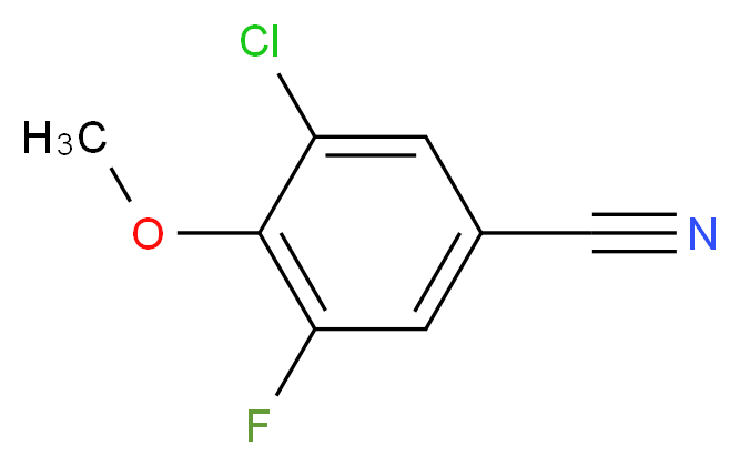 3-Chloro-5-fluoro-4-methoxybenzonitrile_Molecular_structure_CAS_886497-30-9)