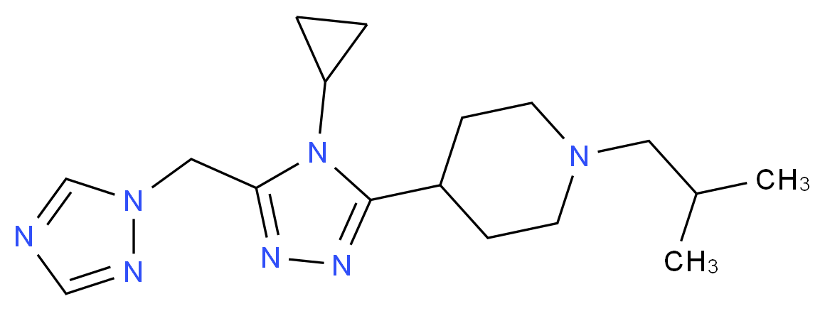 4-[4-cyclopropyl-5-(1H-1,2,4-triazol-1-ylmethyl)-4H-1,2,4-triazol-3-yl]-1-isobutylpiperidine_Molecular_structure_CAS_)