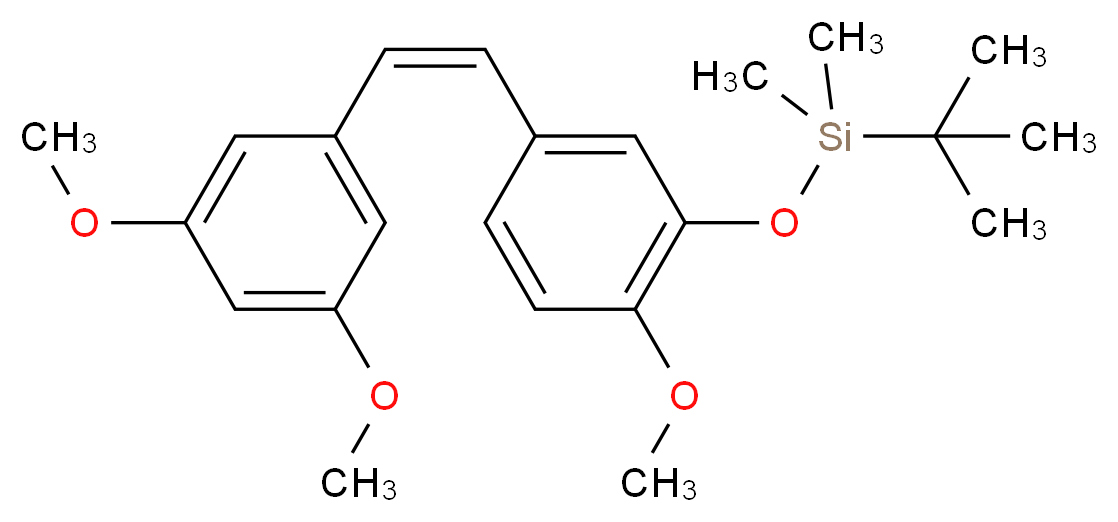 (Z)-3,4',5-Trimethoxy-3'-(tert-butyldimethylsilyloxy)stilbene_Molecular_structure_CAS_586410-23-3)