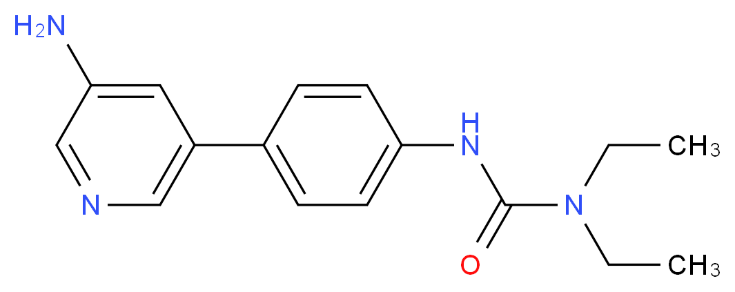 N'-[4-(5-aminopyridin-3-yl)phenyl]-N,N-diethylurea_Molecular_structure_CAS_)
