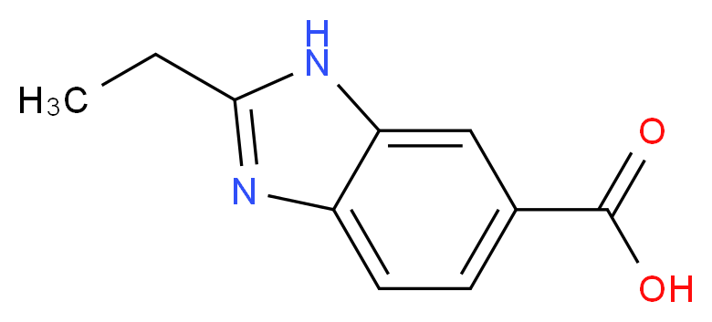 2-Ethyl-1H-benzimidazole-6-carboxylic acid_Molecular_structure_CAS_)