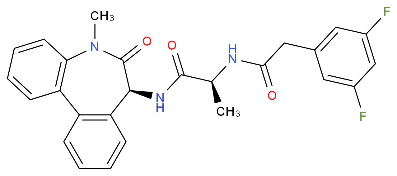 Dibenzazepine (Deshydroxy LY 411575)_Molecular_structure_CAS_209984-56-5)