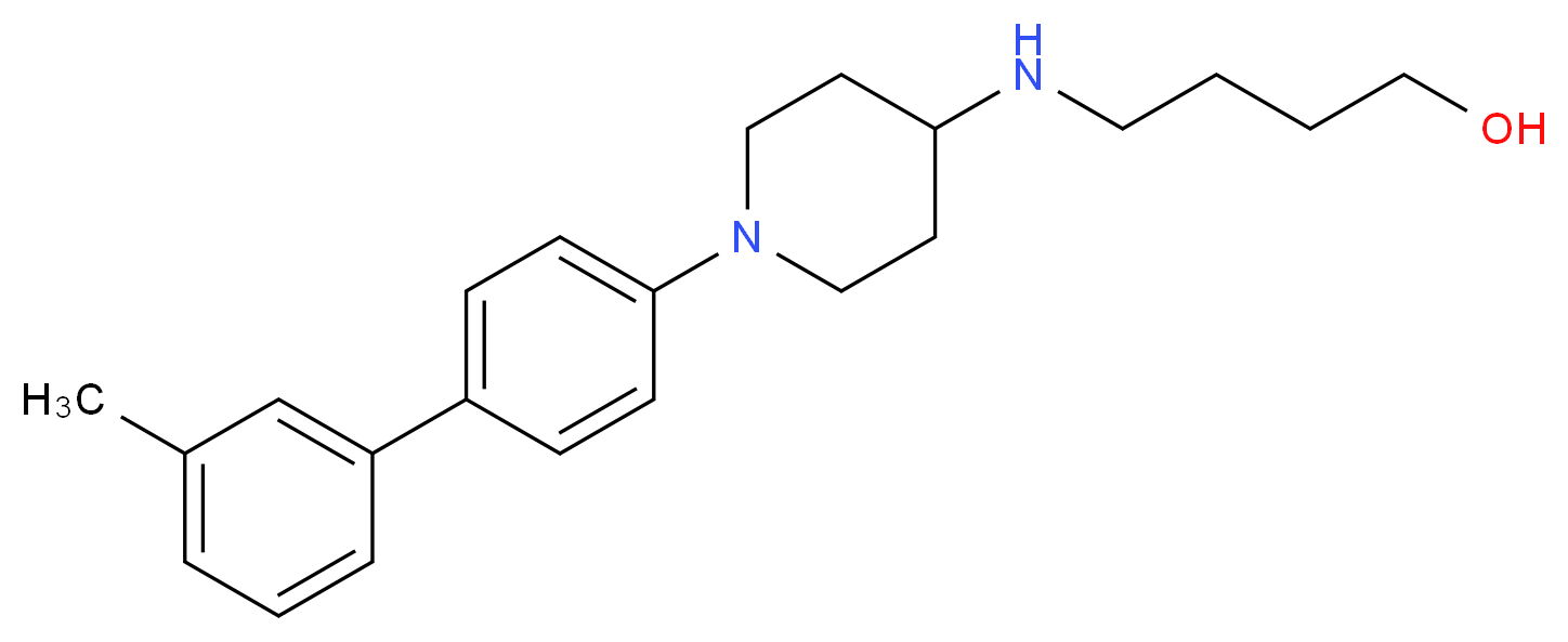 4-{[1-(3'-methyl-4-biphenylyl)-4-piperidinyl]amino}-1-butanol_Molecular_structure_CAS_)