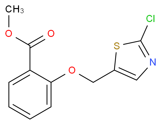 Methyl 2-[(2-chloro-1,3-thiazol-5-yl)methoxy]-benzenecarboxylate_Molecular_structure_CAS_)
