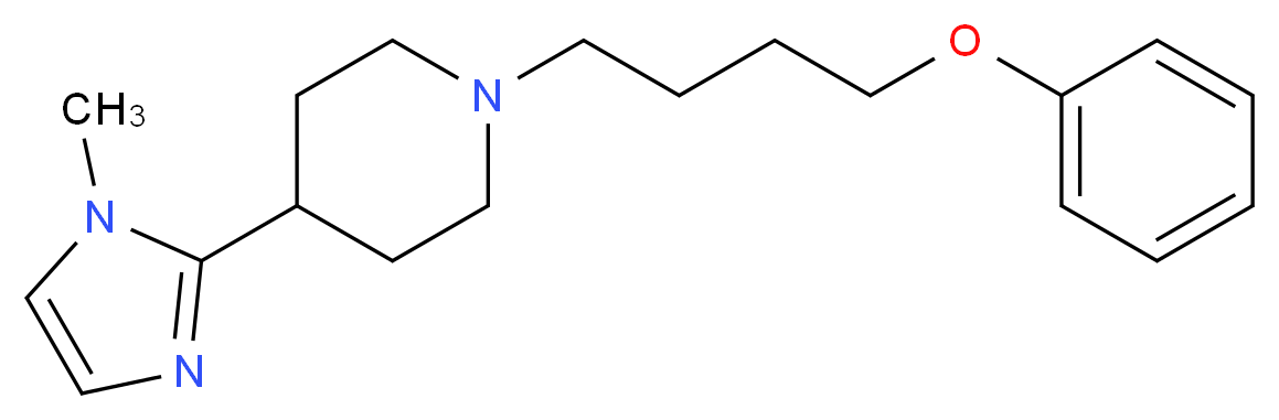 4-(1-methyl-1H-imidazol-2-yl)-1-(4-phenoxybutyl)piperidine_Molecular_structure_CAS_)