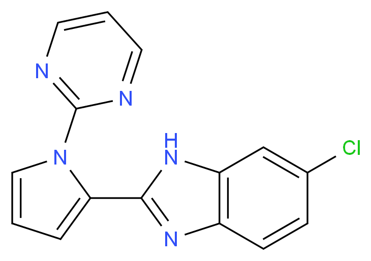 6-chloro-2-(1-pyrimidin-2-yl-1H-pyrrol-2-yl)-1H-benzimidazole_Molecular_structure_CAS_)