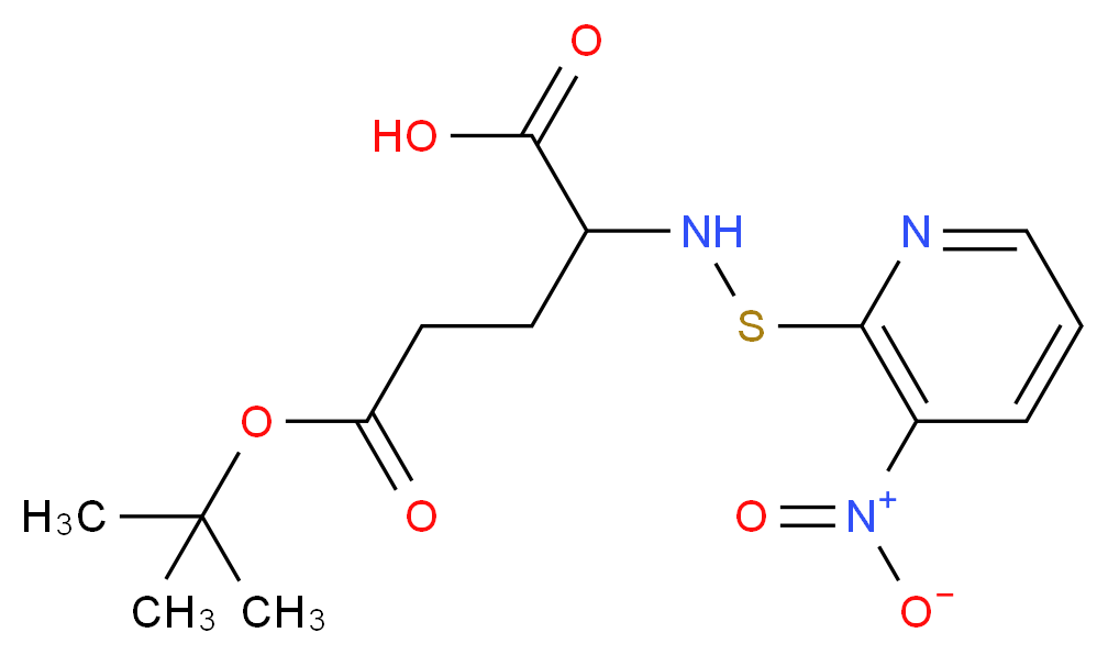 N-(3-Nitro-2-pyridinesulfenyl)-L-glutamic acid γ-t-butyl ester_Molecular_structure_CAS_108312-25-0)