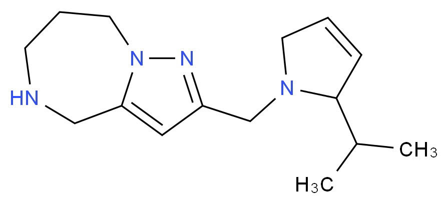 2-[(2-isopropyl-2,5-dihydro-1H-pyrrol-1-yl)methyl]-5,6,7,8-tetrahydro-4H-pyrazolo[1,5-a][1,4]diazepine_Molecular_structure_CAS_)
