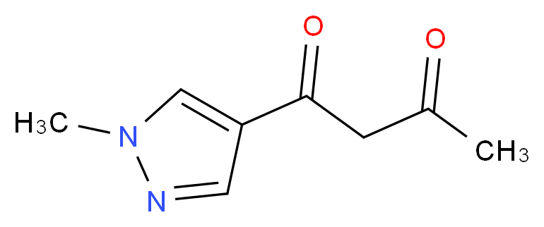 1-(1-methyl-1H-pyrazol-4-yl)butane-1,3-dione_Molecular_structure_CAS_)