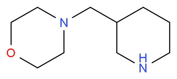 4-(piperidin-3-ylmethyl)morpholine_Molecular_structure_CAS_)