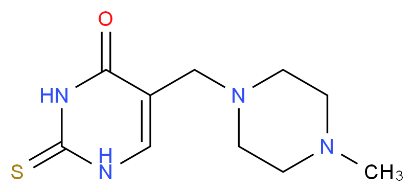 5-[(4-Methylpiperazino)methyl]-2-thioxo-2,3-dihydro-4(1H)-pyrimidinone_Molecular_structure_CAS_952183-05-0)