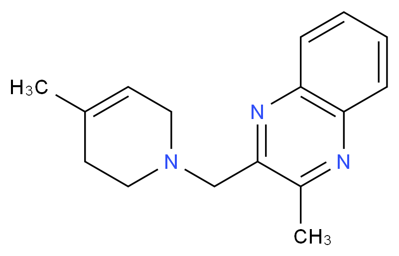 2-methyl-3-[(4-methyl-3,6-dihydropyridin-1(2H)-yl)methyl]quinoxaline_Molecular_structure_CAS_)