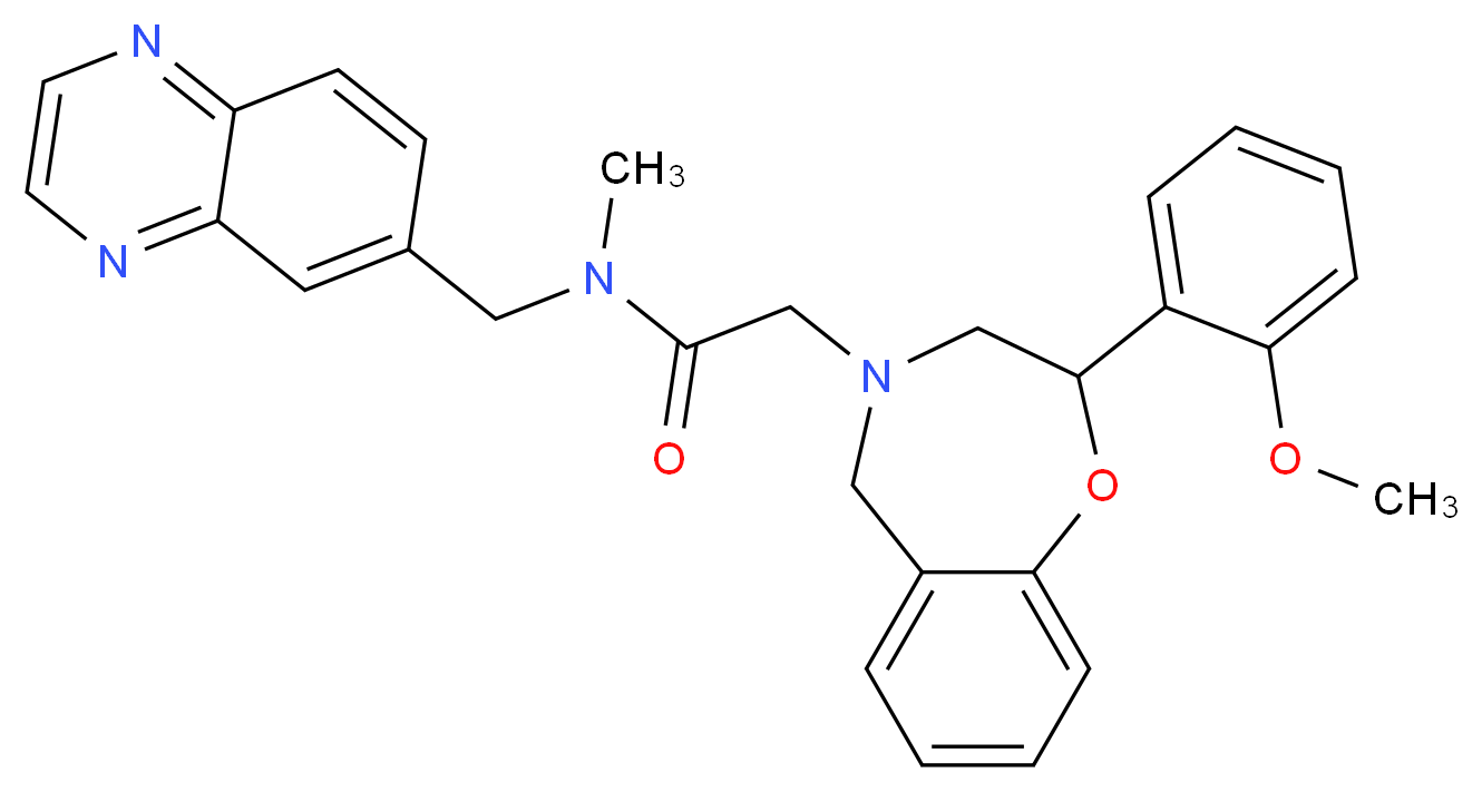 2-[2-(2-methoxyphenyl)-2,3-dihydro-1,4-benzoxazepin-4(5H)-yl]-N-methyl-N-(6-quinoxalinylmethyl)acetamide_Molecular_structure_CAS_)