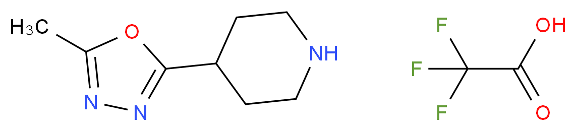 4-(5-Methyl-1,3,4-oxadiazol-2-yl)piperidine trifluoroacetate_Molecular_structure_CAS_)
