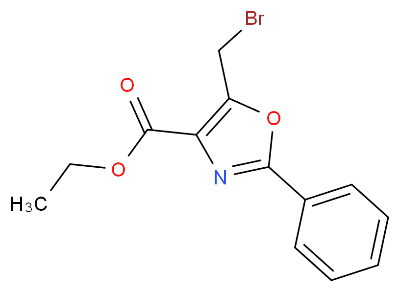 ethyl 5-(bromomethyl)-2-phenyl-1,3-oxazole-4-carboxylate_Molecular_structure_CAS_)
