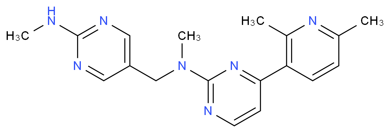 4-(2,6-dimethylpyridin-3-yl)-N-methyl-N-{[2-(methylamino)pyrimidin-5-yl]methyl}pyrimidin-2-amine_Molecular_structure_CAS_)